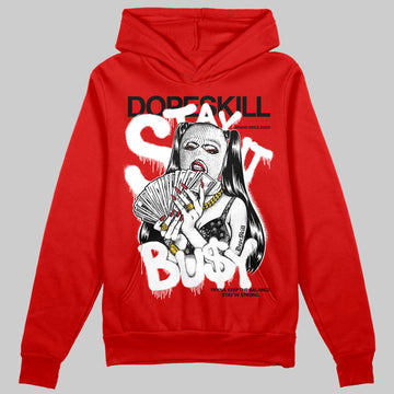 Jordan 11 “Bred Velvet” DopeSkill Red Hoodie Sweatshirt Stay It Busy Graphic Streetwear