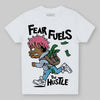 Jordan 3 GS “Cobalt Bliss” DopeSkill Toddler Kids T-shirt Fear Fuels The Hustle Graphic Streetwear - White 