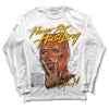 Jordan 3 Georgia Peach DopeSkill Long Sleeve T-Shirt Never Stop Hustling Graphic Streetwear - WHite