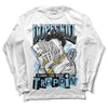 Jordan 7 Retro Chambray DopeSkill Long Sleeve T-Shirt Sorry I've Been Trappin Graphic Streetwear - White 