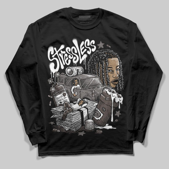 Jordan 4 Retro Cave Stone DopeSkill Long Sleeve T-Shirt Stressless Graphic Streetwear - Black