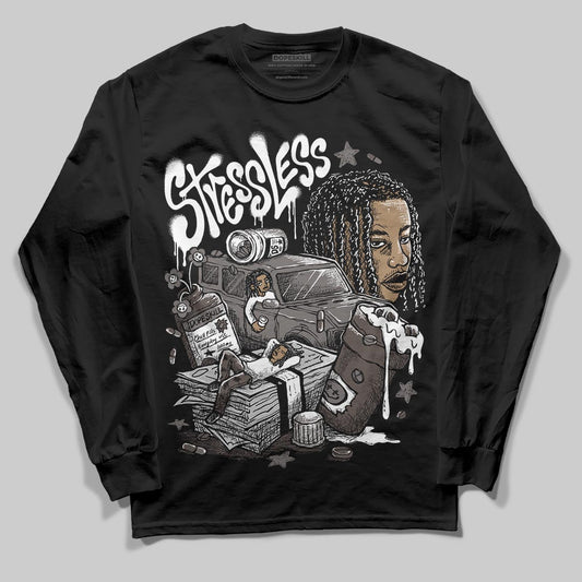 Jordan 4 Retro Cave Stone DopeSkill Long Sleeve T-Shirt Stressless Graphic Streetwear - Black