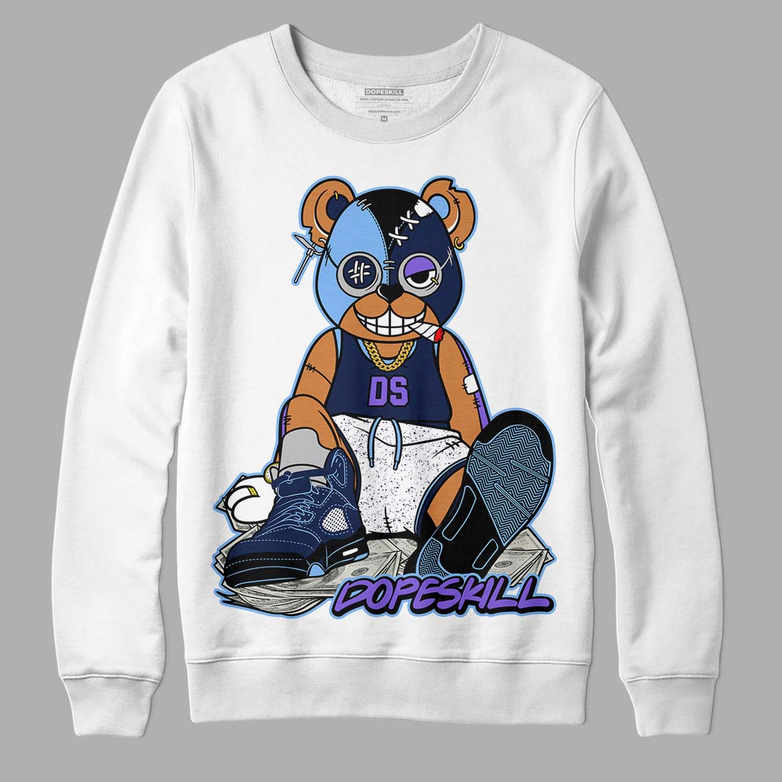 Jordan 5 SE “Georgetown” DopeSkill Sweatshirt Greatest Graphic Streetwear