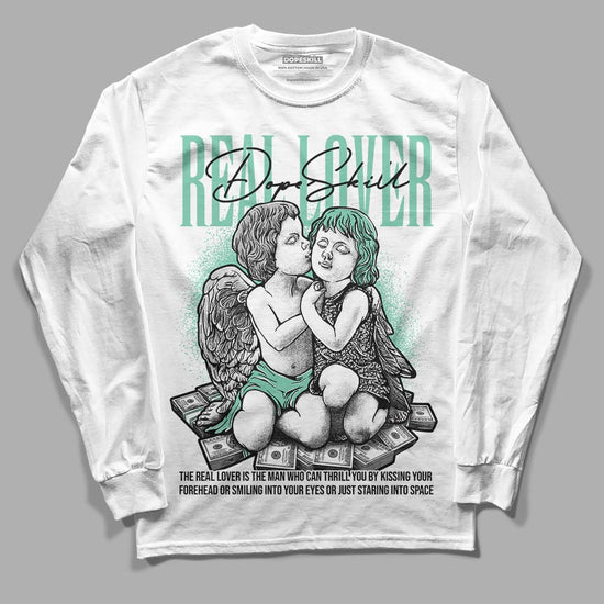 Jordan 3 "Green Glow" DopeSkill Long Sleeve T-Shirt Real Lover Graphic Streetwear - White