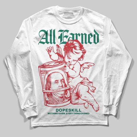 Jordan 3 Mexico 'El Vuelo' DopeSkill T-Shirt Long Sleeve T-Shirt All Earned Graphic Streetwear - White