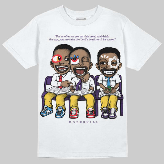 Jordan 12 “Field Purple” DopeSkill T-Shirt First Sunday Graphic Streetwear - White