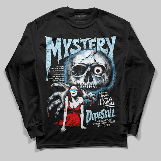 Jordan 11 Retro Legend Blue DopeSkill Long Sleeve T-Shirt Mystery Ghostly Grasp Graphic Streetwear - Black