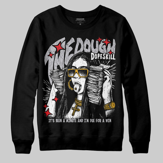 Grey Sneakers DopeSkill Sweatshirt The Dough Graphic Streetwear - Black