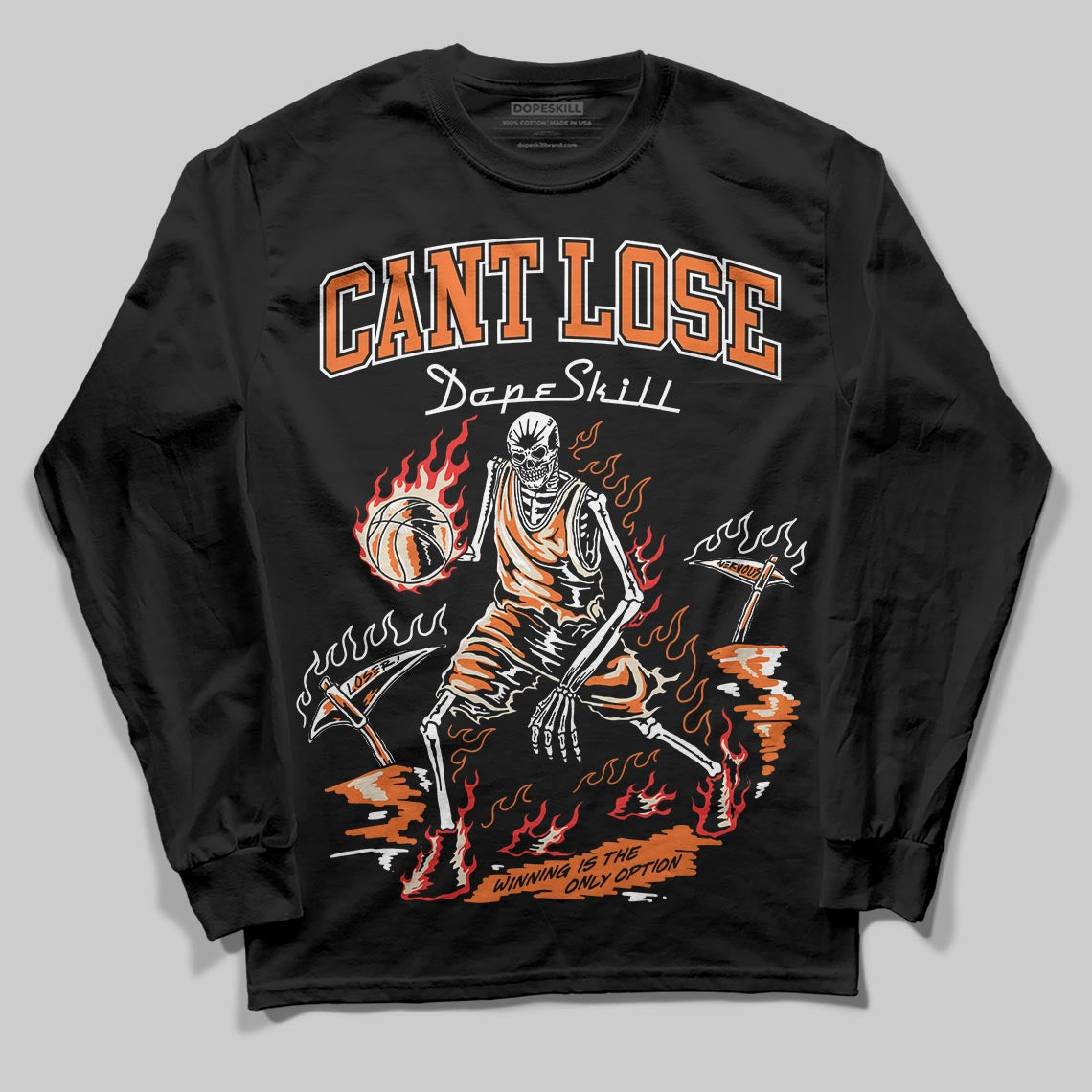Jordan 3 “Starfish” DopeSkill Long Sleeve T-Shirt Cant Lose Graphic Streetwear - Black