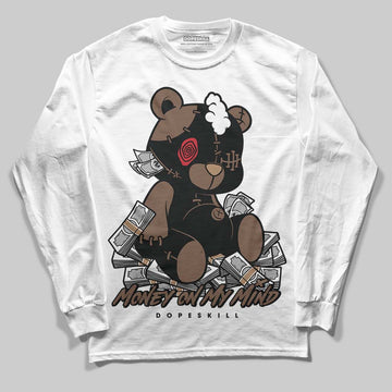 Jordan 9 'Olive' DopeSkill Long Sleeve T-Shirt MOMM Bear Graphic Streetwear - White