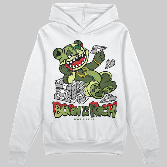 Foamposite Pro 'Pine Green' DopeSkill Hoodie Sweatshirt Born To Be Rich Graphic Streetwear - White