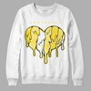 Jordan 11 Low 'Yellow Snakeskin' DopeSkill Sweatshirt Slime Drip Heart Graphic Streetwear - White