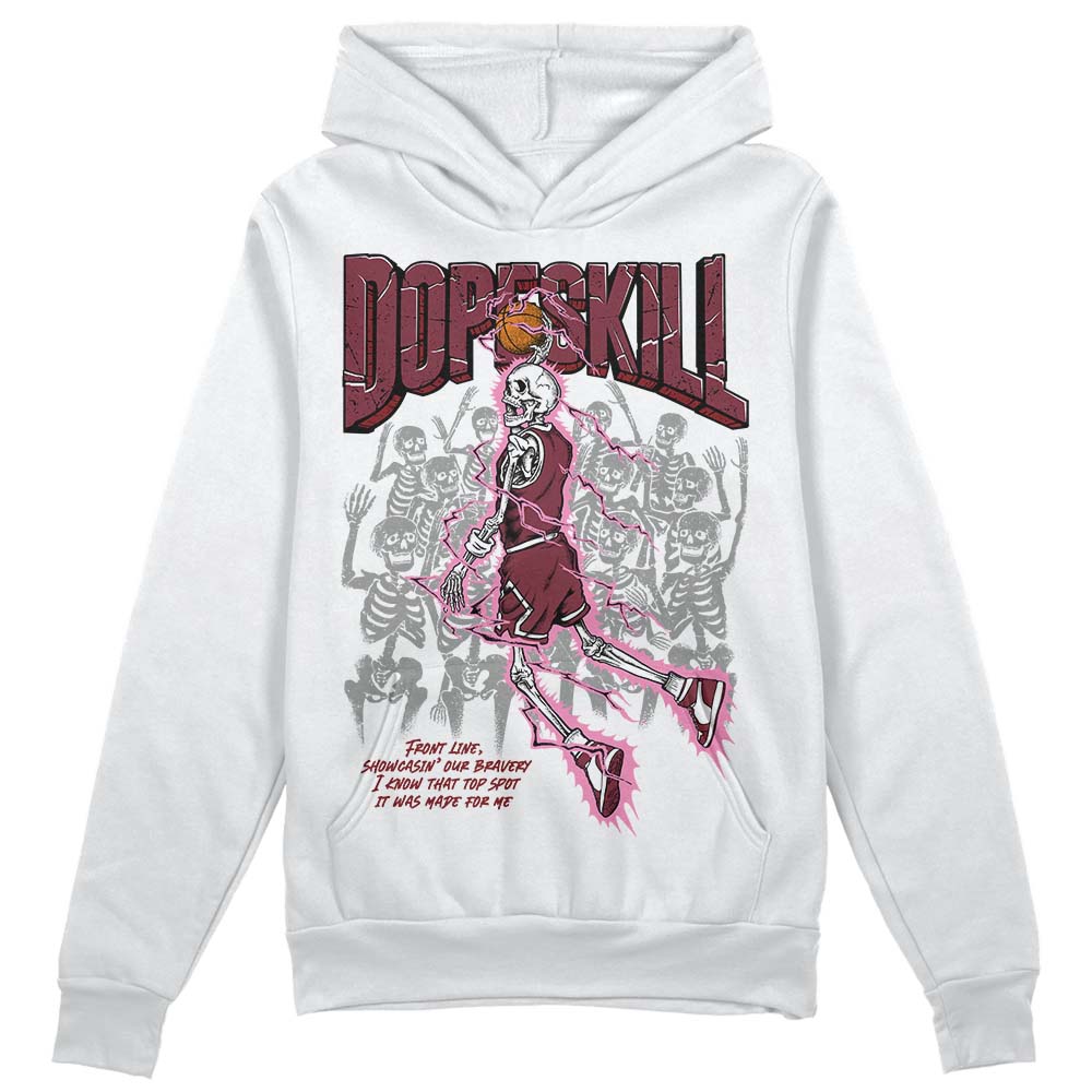 Jordan 1 Retro High OG “Team Red” DopeSkill Hoodie Sweatshirt Thunder Dunk Graphic Streetwear - White