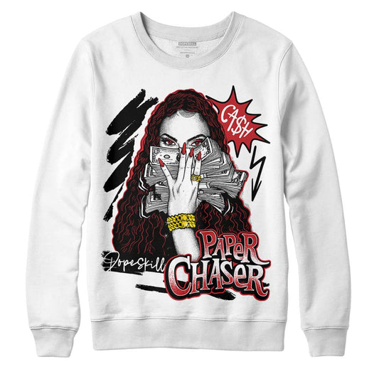 Jordan 12 “Red Taxi” DopeSkill Sweatshirt NPC Graphic Streetwear - White