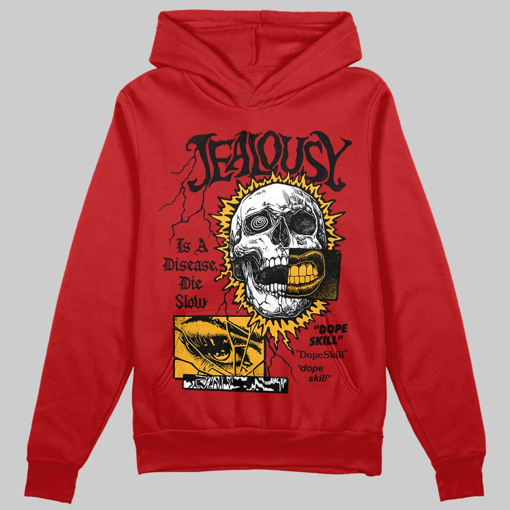 Red Sneakers DopeSkill Hoodie Sweatshirt Jealousy Graphic Streetwear - Red