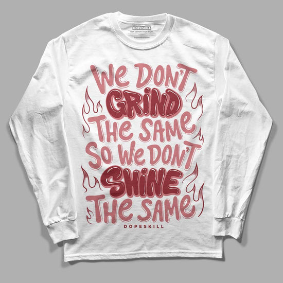 Valentine's Day Collection DopeSkill Long Sleeve T-Shirt Grind Shine Graphic Streetwear - White