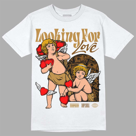 Jordan 13 Wheat 2023 DopeSkill T-Shirt Looking For Love Graphic Streetwear - White