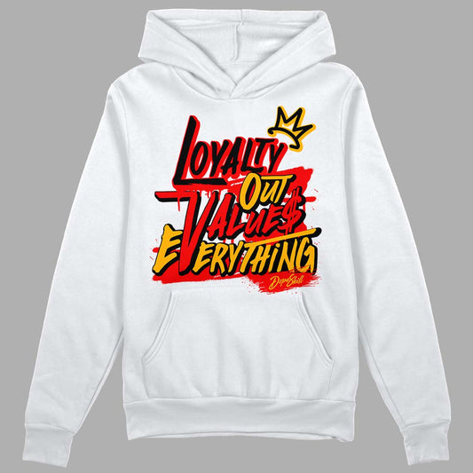 Red Sneakers DopeSkill Hoodie Sweatshirt LOVE Graphic Streetwear - White