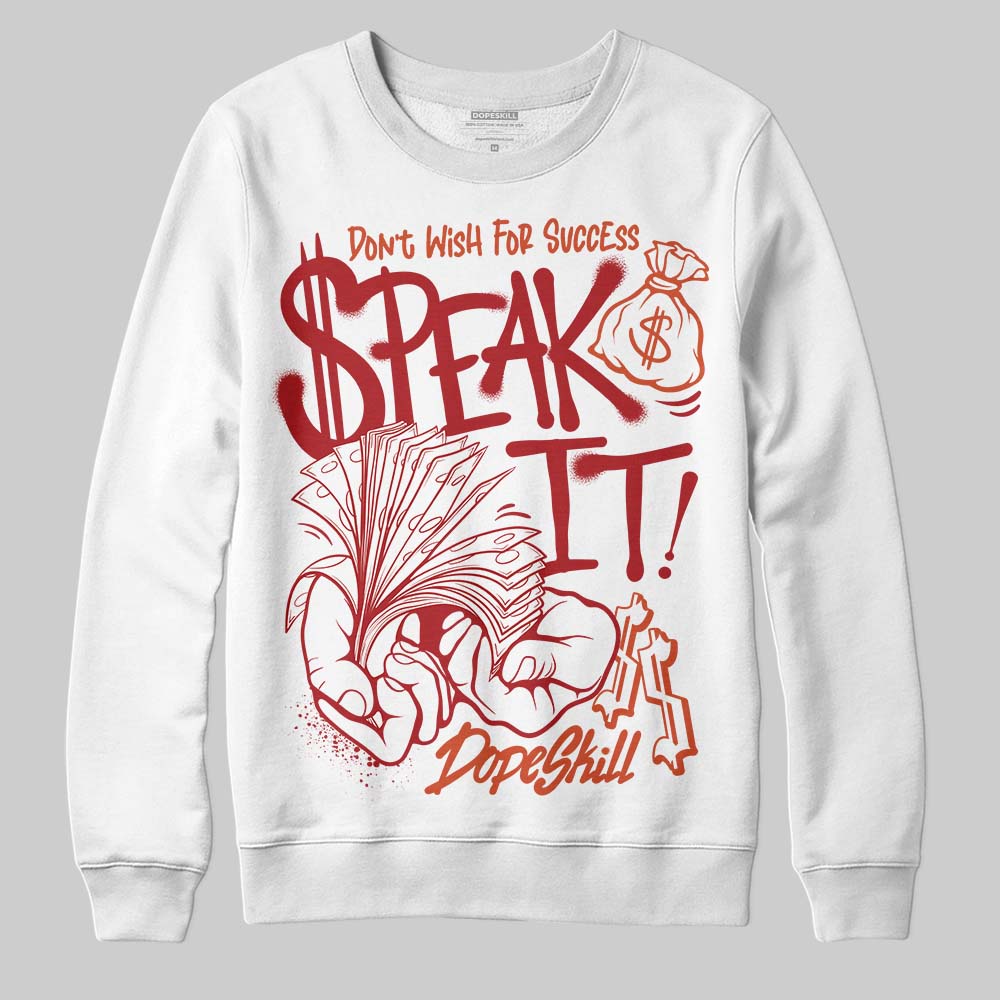 Nigel Sylvester x Air Jordan 4 ‘Brick by Brick’ DopeSkill Sweatshirt Speak It Graphic Streetwear - White