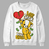 Yellow Sneakers DopeSkill Sweatshirt Love Sick Graphic Streetwear - White