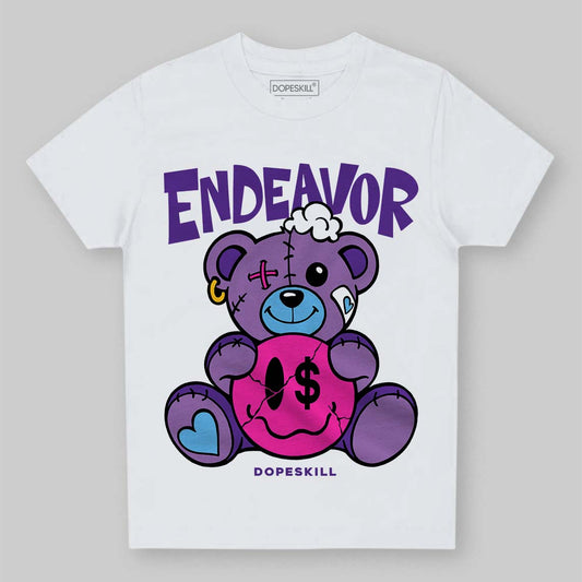 PURPLE Sneakers DopeSkill Toddler Kids T-shirt Endeavor Graphic Streetwear - White