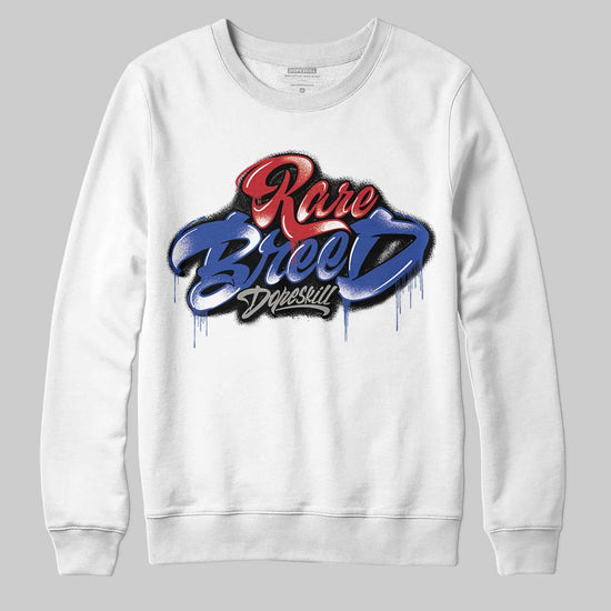 Jordan 4 “Rare Air” DopeSkill Sweatshirt Rare Breed Type Graphic Streetwear - White