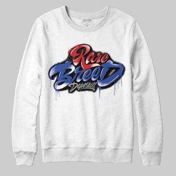 Jordan 4 “Rare Air” DopeSkill Sweatshirt Rare Breed Type Graphic Streetwear - White