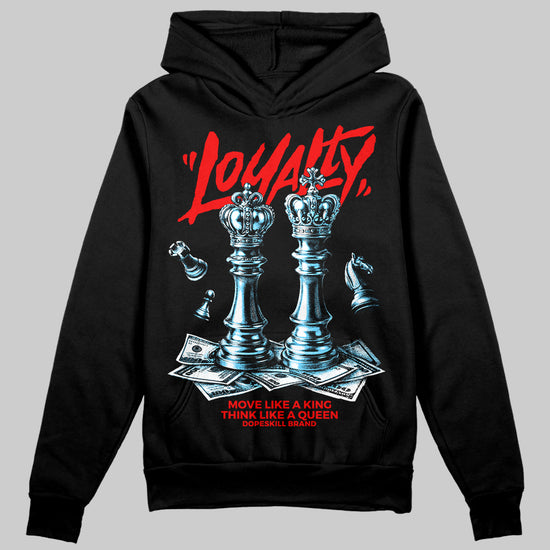 Red Sneakers DopeSkill Hoodie Loyalty Graphic Streetwear - Black
