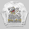Jordan 3 Retro Pure Money DopeSkill Long Sleeve T-Shirt Born To Be Rich Graphic Streetwear - White