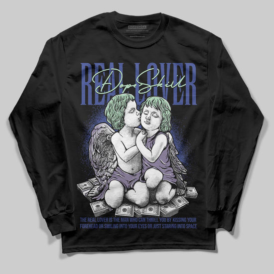 Jordan 1 Retro Low OG Zion Williamson Voodoo Alternate DopeSkill Long Sleeve T-Shirt Real Lover Graphic Streetwear - Black