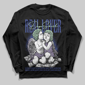 Jordan 1 Retro Low OG Zion Williamson Voodoo Alternate DopeSkill Long Sleeve T-Shirt Real Lover Graphic Streetwear - Black