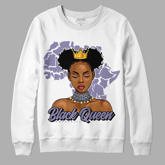 Jordan 5 Retro Low Indigo Haze DopeSkill Sweatshirt Black Queen Graphic Streetwear - White