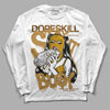 Jordan 13 Wheat 2023 DopeSkill Long Sleeve T-Shirt Stay It Busy Graphic Streetwear - White