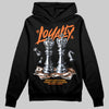 Orange Sneakers DopeSkill Hoodie Loyalty Graphic Streetwear - Black