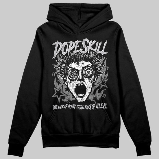 Grey Sneakers DopeSkill Hoodie Sweatshirt Root of Evil Graphic Streetwear  - Black