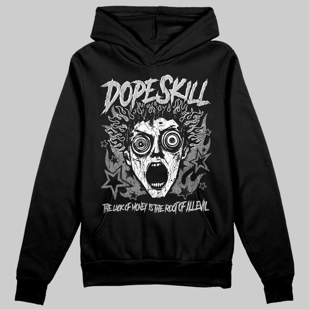 Grey Sneakers DopeSkill Hoodie Sweatshirt Root of Evil Graphic Streetwear  - Black