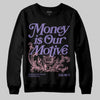 Jordan 11 "Mojave" DopeSkill Sweatshirt Money Is Our Motive Typo Graphic Streetwear - Black