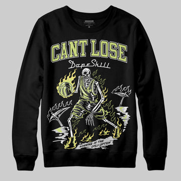 Jordan 4 GS “Light Lemon Twist” DopeSkill Sweatshirt Cant Lose Graphic Streetwear - Black