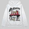 Jordan 4 “Flight Club” DopeSkill Hoodie Sweatshirt No Rules Graphic Streetwear - White