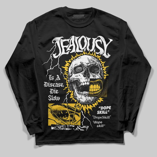 Yellow Sneakers DopeSkill Long Sleeve T-Shirt Jealousy Graphic Streetwear - Black