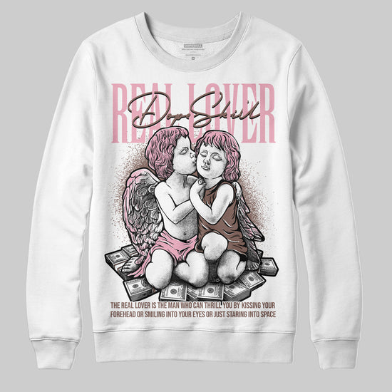 Adidas Campus 00s Dust Cargo Clear ‘Pink’ DopeSkill Sweatshirt Real Lover Graphic Streetwear - White