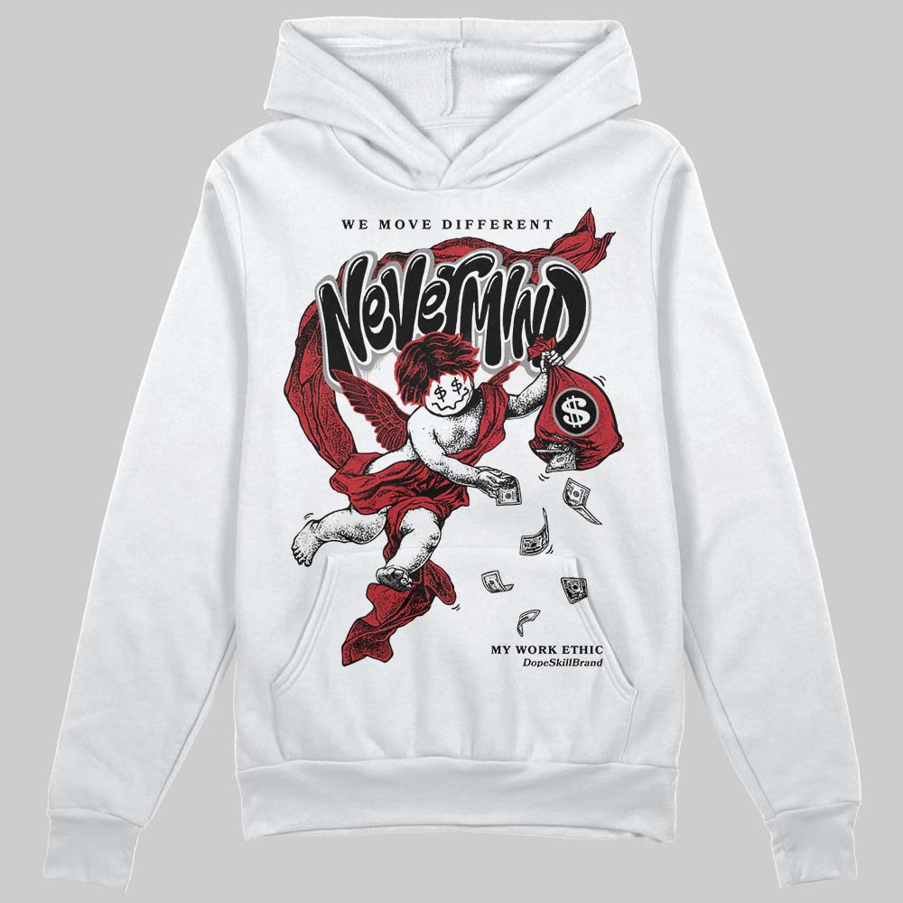 Jordan 1 Low OG "Chicago" DopeSkill Hoodie Sweatshirt Nevermind Graphic Streetwear - White