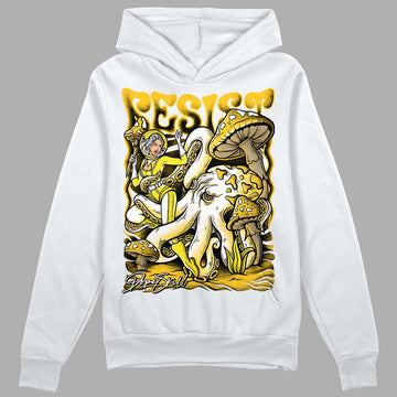 Jordan 4 Retro “Vivid Sulfur” DopeSkill Hoodie Sweatshirt Resist Graphic Streetwear - White 