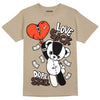 Jordan 1 High OG “Latte” DopeSkill Medium Brown T-shirt Love Sick Graphic Streetwear