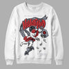 Jordan 4 “Bred Reimagined” DopeSkill Sweatshirt Nevermind Graphic Streetwear - White
