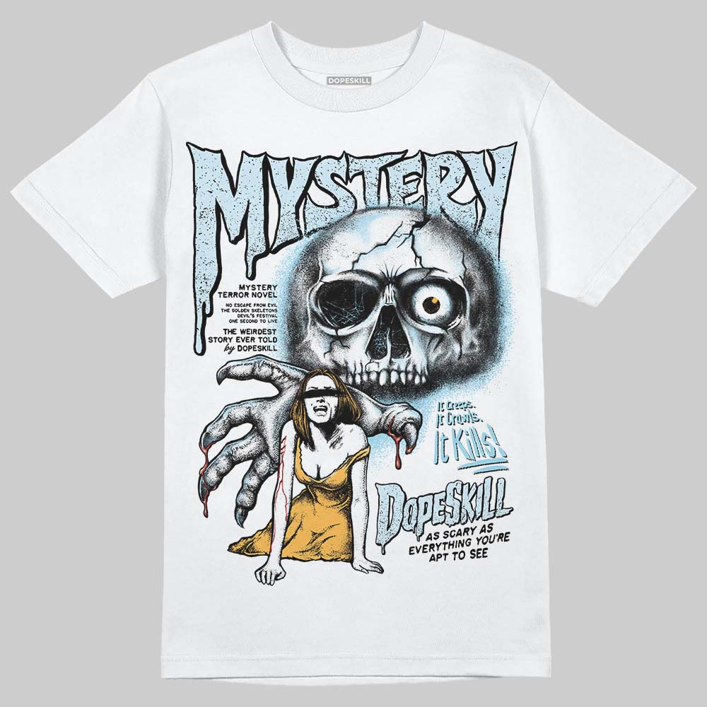 Vans Knu Stack Vintage Satin Dream Blue DopeSkill T-Shirt Mystery Ghostly Grasp Graphic Streetwear - WHite 