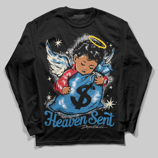 Jordan 3 Retro OG Rare Air DopeSkill Long Sleeve T-Shirt Heaven Sent Graphic Streetwear - Black