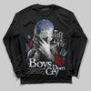 Jordan 4 SB “Summit White/Navy” DopeSkill Long Sleeve T-Shirt Boys Don't Cry Graphic Streetwear - Black