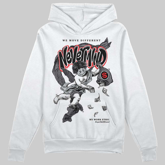 Jordan 4 “Fear” DopeSkill Hoodie Sweatshirt Nevermind Graphic Streetwear - White