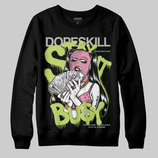 Chase B x Travis Scott x Jordan Jumpman Jack DopeSkill Sweatshirt Stay It Busy Graphic Streetwear - Black